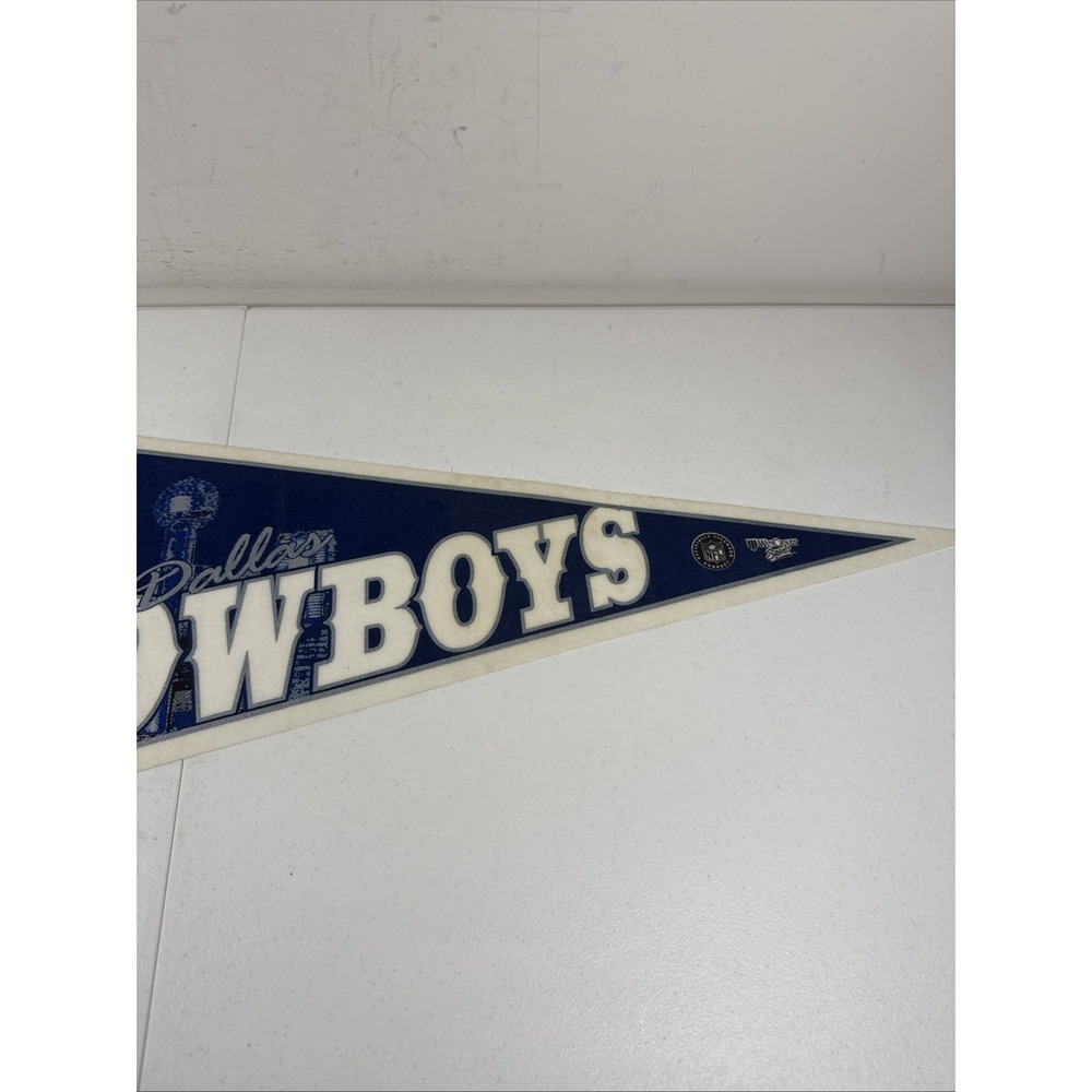 Dallas Cowboys Pennant Signed By Jerry Jones & Chan Gailey Wincraft Sports VTG‎ - Picture 5 of 9